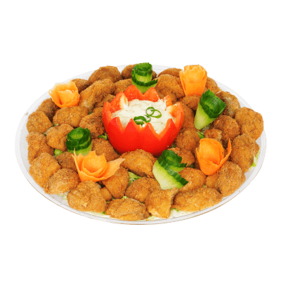 Breaded Mushrooms & Spring Roll Platter