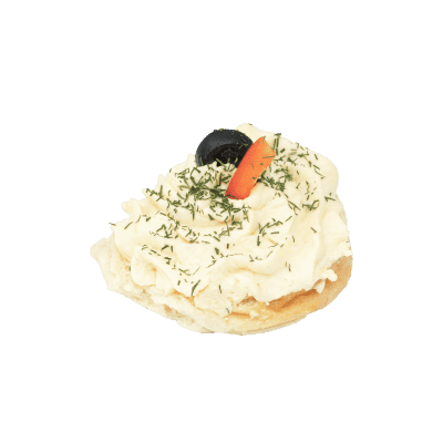 Bridge Roll Round Egg (Piped)