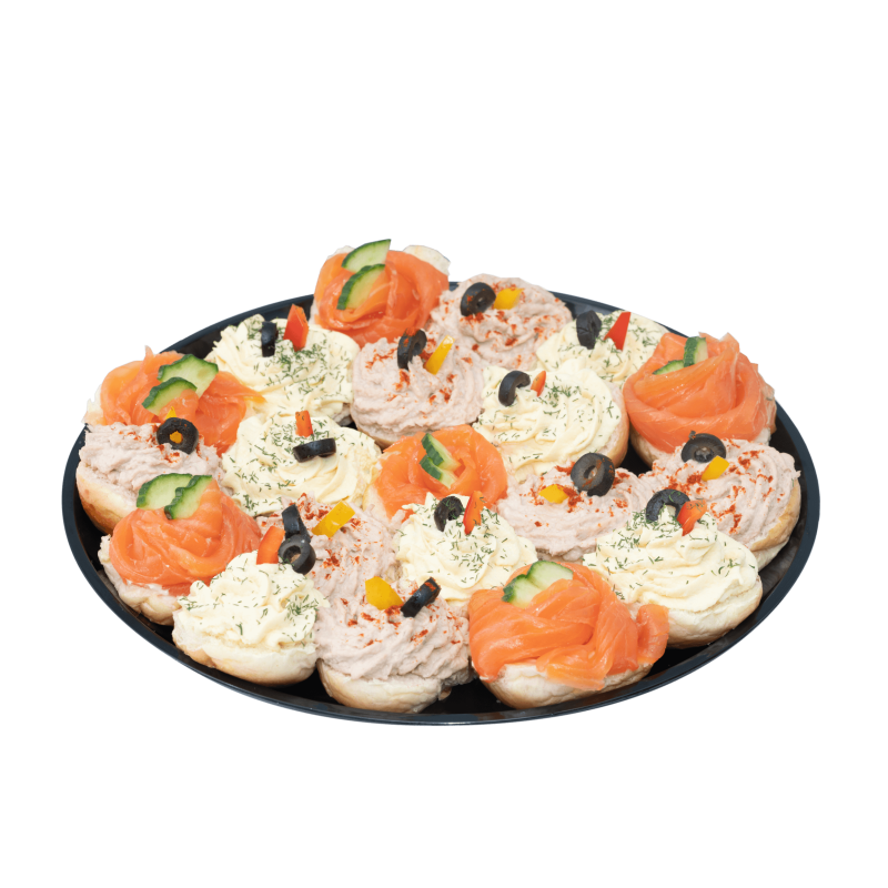 Round Bridge Rolls Platter Grodzisnki Kosher Bakery