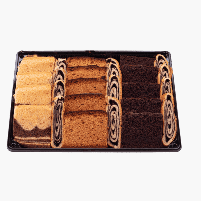 Platter of Sponge Cake & Kokosh Cake