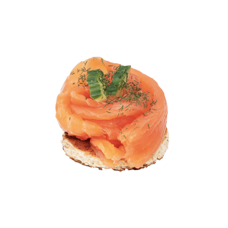 Smoked Salmon Canape Grodzisnki Kosher Bakery