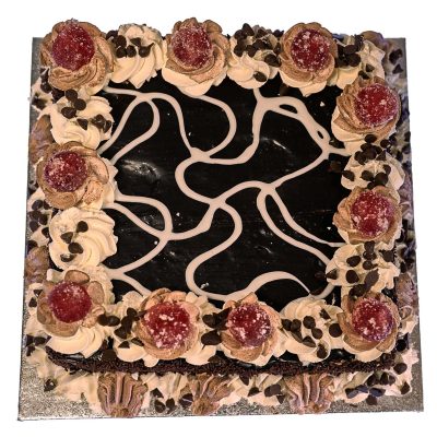 Square Chocolate Gateaux Milky