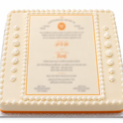12" Square Photo Cake