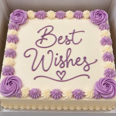 16" Square Iced Cake