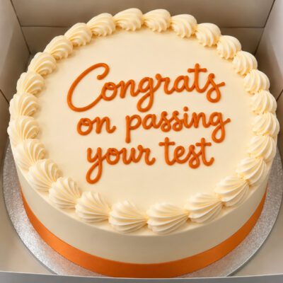 8" Round Iced Cake