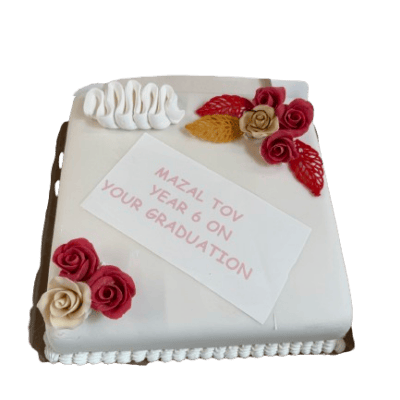 14" Square Iced Cake