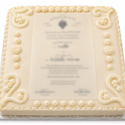 10" Square Photo Cake