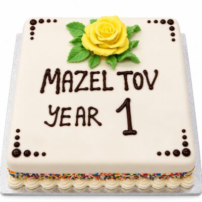 10" Square Iced Cake