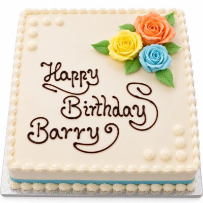 12" Square Iced Cake